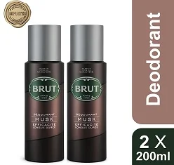 BRUT Musk Men Deodorant, 200ml (Pack of 2) worth Rs.650 for Rs.302 @ Amazon