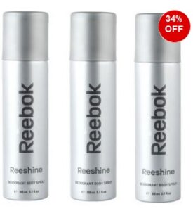 Reebok Reeshine Deodorant for Women Td-4319 (3 x 150ml) worth Rs.597 for Rs.296