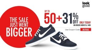 Upto 50% off + Exta 31% Off on Men's & Women's Clothing /Shoes & Accessories