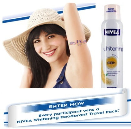 [Females Only] Free Nivea Whitening Deodorant Travel Pack