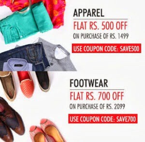Myntra Power Shop: Up to 70% off + Extra 30% or Rs.500 Off on Apparels | Extra 31% or Rs.700 Off on Footwear