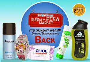 Shopclues Sunday Flea Market: Mobis Flipcover Samsung Mobiles for Rs.97 | Gatsby Ice Citrus Deodorant Spray 120g for Rs.77 | Hand Wash Gel 300ml for Rs.57 & more
