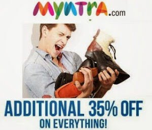 Extra 35% Discount on Levis, UCB, Puma, Rebook , Adidas & many more at Myntra (Valid till Today Only)