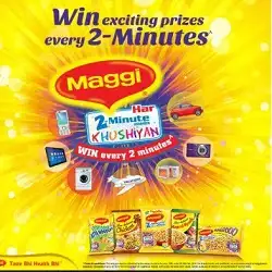 Buy Maggi Noodle & Win Exciting Prizes Every 2 Minutes