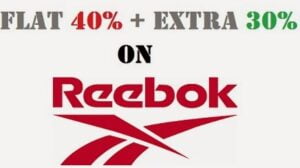 Flat 40% + Extra 30% Off on Reebok Clothing , Footwear & Accessories