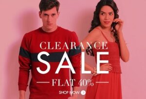 Clearance Sale: Flat 40% Off + Extra 30% Off on Branded Clothing & Footwear