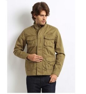 Steal Deal: Pepe Jeans Men Khaki Jacket worth Rs.4999 for Rs.1837 Only