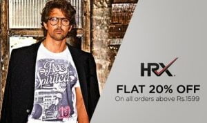 HRX Fashion Styles at Myntra: Enjoy Flat 20% Off + Extra 35% or 33% Off