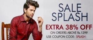 Splash Sale on Myntra Originals Fashion Wears: Flat 38% Extra Off on Cart Value of Rs.1299 and 30% Off on Cart Value of Rs.999
