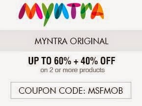Myntra Originals: Upto 60% Off + Extra 40% Off on Purchase of 2 or more Products