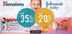 Flat 35% Off on Himalaya and Flat 20% on Johnson & Johnson Baby Care Products at Amazon