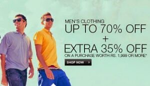 Men’s Clothing : Up to 70% Off + Get Extra 35% Off @ Amazon
