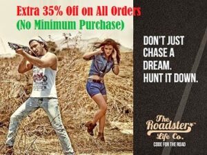 Roadster Clothing Footwear & Accessories – Additional 35% Discount @ Myntra