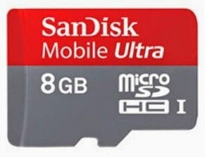 SanDisk Ultra 8GB MicroSDHC Cards (Class 10)