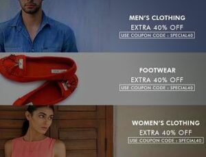 Men’s / Women’s Clothing & Footwear – Flat 40% Extra Discount @ Myntra (No Min Purchase)