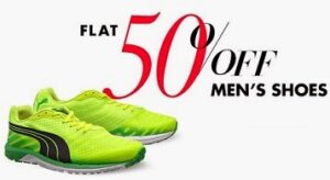 Men’s Footwear (Woodland, Puma, Fila, Reebok & More) – Flat 50% Off @ Amazon