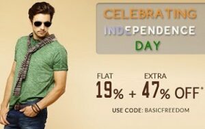 Basicslife Independence Offer: Flat 19% Off + Extra 47% Off on Men’s Clothing (Free Shipping)