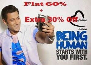 Being Human Clothing - Flat 60% Off