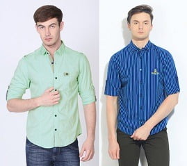 The Indian Garage Co Smart Looking Mens Casual / Semi Casual Shirts - Flat 50% off