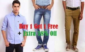 Great Deal: American Swan | Roadster | HRX | Mast & Harbour Clothing – Buy 1 Get 1 Free Offer + Extra 38% Off @ Myntra (Hurry!! Limited Period Offer)