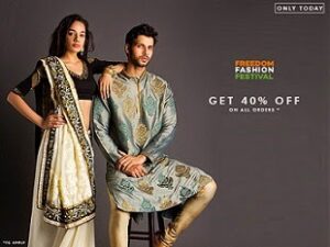Clothing , Footwear & Accessories - Flat 40% Off on All Orders