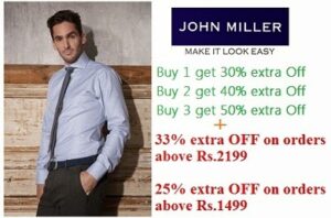 Bumper Discount on John Miller Shirts