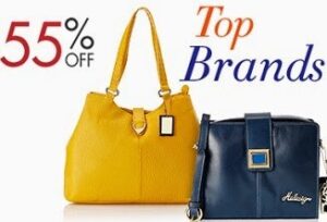 Minimum 55% Off on Big Brands of Bags & Clutches- Lavie, Hidesign, Caprese, KIARA, Peperone, Butterflies & more