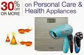 Flat 30% or more Discount on Personal & Health Care Appliances
