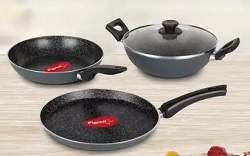 Pigeon Essentials Induction Bottom Non-Stick Coated Cookware Set for Rs.1519 @ Flipkart