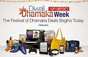 Amazon Diwali Dhamaka Week: Great Discount Offers on Mobile / Laptops, Home & Kitchen Appliances, Footwear, Clothing & much more