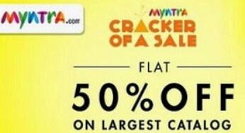 Myntra Diwali Cracker Sale: Flat 50% + Flat 30% Off on Men’s / Women’s Fashion Styles