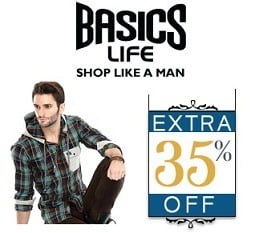 Basicslife Offer: Flat 35% Extra Off on Men’s Clothing