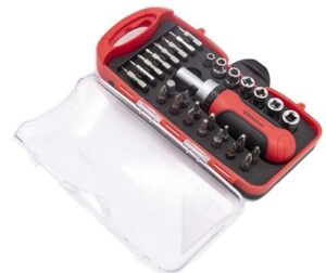 Spartan AS-30RS Ratcheting Screw Driver Set/Home Repair Kit (Set of 30) for Rs.497 @ Amazon