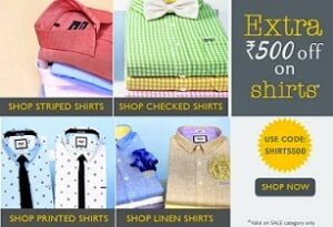 Basicslife Weekend Offer: Rs.500 Extra Off on Men’s Shirts