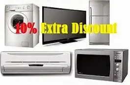 10% Extra Discount on TV | Refrigerator | Washing Machine | Microwave | AC