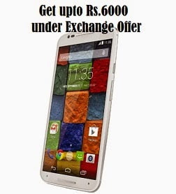 Exchange your Smartphone with MOTO-X (2nd Gen) and Get up to Rs.6000 Off