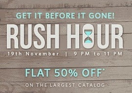 Myntra 2 Hours Sale: Flat 50% Off on Men’s / Women’s Clothing | Footwear | Accessories (Valid for 2 Hours)