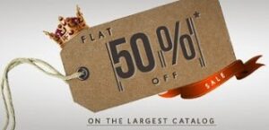 Flat 50% Sale on Men / Women Clothing & Footwear