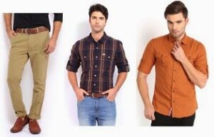 Men Casual Shirts & Trousers - Flat 50% Off