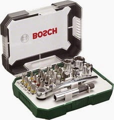 Bosch Hand Tool Kit 26 Tools for Rs.1295 @ Flipkart