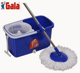 Gala Spin Mop With Easy Wheels And Bucket For Magic 360 Degree Cleaning for Rs.949 @ Amazon