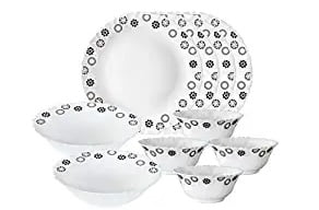 Larah by Borosil Universe Opalware Dinner Set, 10 Piece for Rs.907 @ Amazon