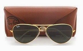 Ray-Ban Aviator Sunglasses (Gold) worth Rs.5490 for Rs.3549 @ Amazon (Limited Period Deal)