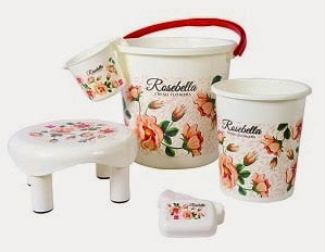 Ruchi Plastic 5 Piece Printed Bathroom Set worth Rs.1100 for Rs.699 @ Amazon (Limited Period Offer)