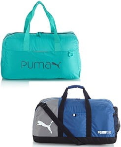 Puma Pool Green Casual Backpack  & Puma Polyester Blue Messenger Bag