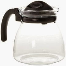 Borosil Carafe Pot with Strainer in Lid, 1.25 Litres
