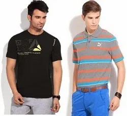Puma, Adidas, Reebok & more Mens Clothing below Rs.999