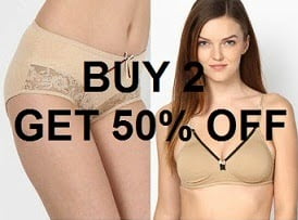 Womens Lingerie: Buy any 3 & Get 50% Off 
