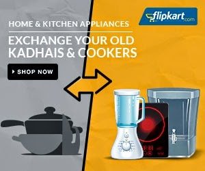 Up to Rs.2000 Extra Off on Home & Kitchen Appliances (Exchange your Old Kadhai, Pressure Cooker, Sandwich Maker, Mixer Grinder & many more)