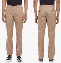 Scullers Men's Slim Fit Trousers